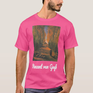 Van GoghAvenue of Poplars in Autumn Retro Vintage T-Shirt
