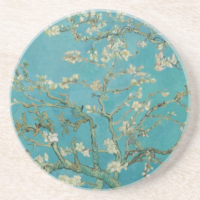 Van gogh's Almond Blossom Drink Coaster (Front)