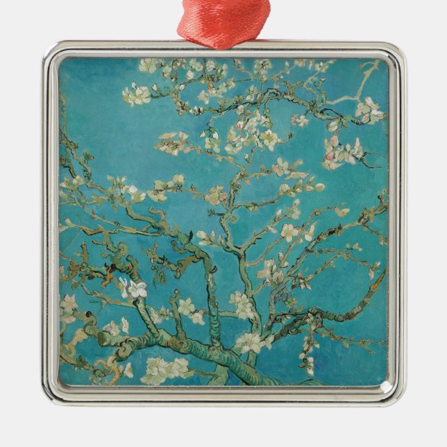Van gogh's Almond Blossom Metal Ornament (Front)