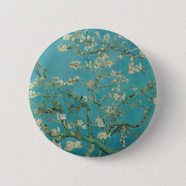 Van gogh's Almond Blossom Pinback Button (Front)