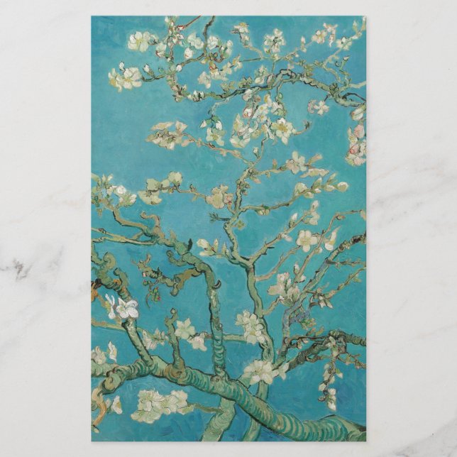 Van gogh's Almond Blossom Stationery (Front)