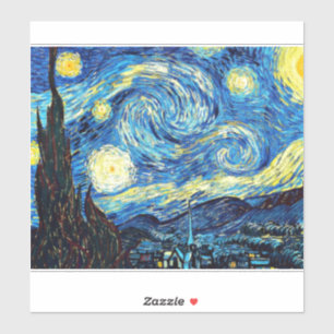 Van Gogh's artwork, Starry Night, Sticker