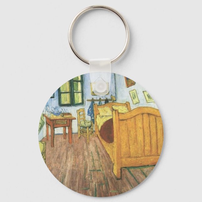 Van Gogh's Bedroom in Arles Keychain (Front)