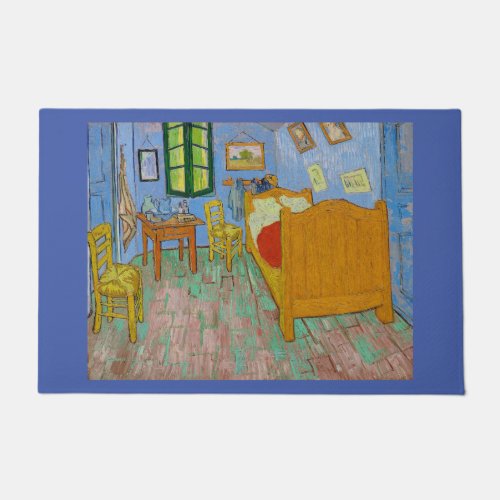 Van Goghs Bedroom in Arles Painting Art Doormat