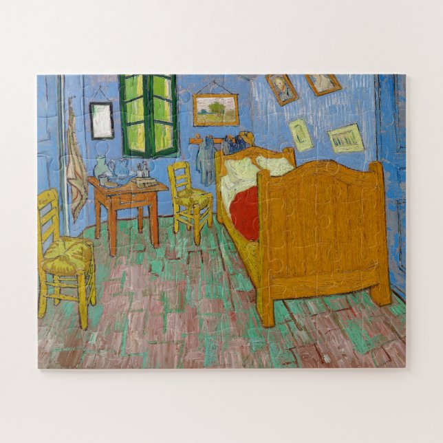 Van Gogh's Bedroom in Arles Painting Art Jigsaw Puzzle (Horizontal)