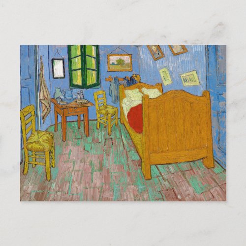 Van Goghs Bedroom in Arles Painting Art Postcard