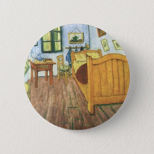Van Goghs Bedroom in Arles Pinback Button