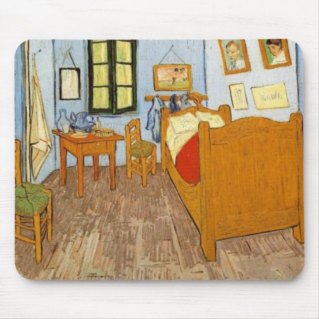 Van Gogh's Bedroom Mouse Pad (Front)