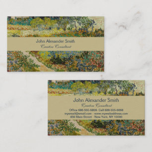 Van Gogh's Classic Painting Garden in Arles Business Card