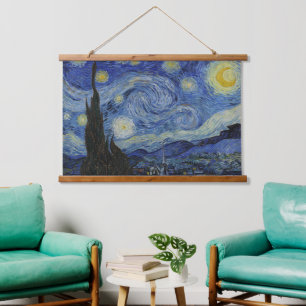 Van Gogh's Classic Painting The Starry Night Hanging Tapestry