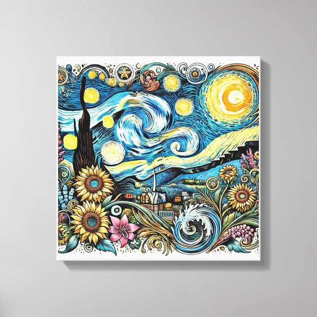 Van Gogh's Dreamscape Canvas art wall  (Front)