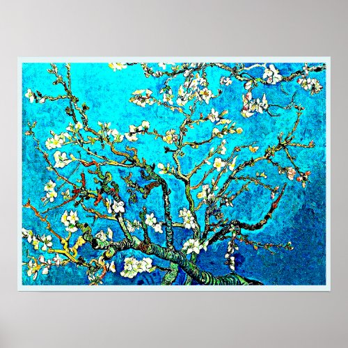 Van Goghs famous painting Almond Blossoms Poster