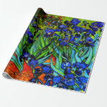 Van Gogh's famous painting, Irises, Wrapping Paper<br><div class="desc">Irises,  beautiful vibrant floral painting by Vincent van Gogh</div>