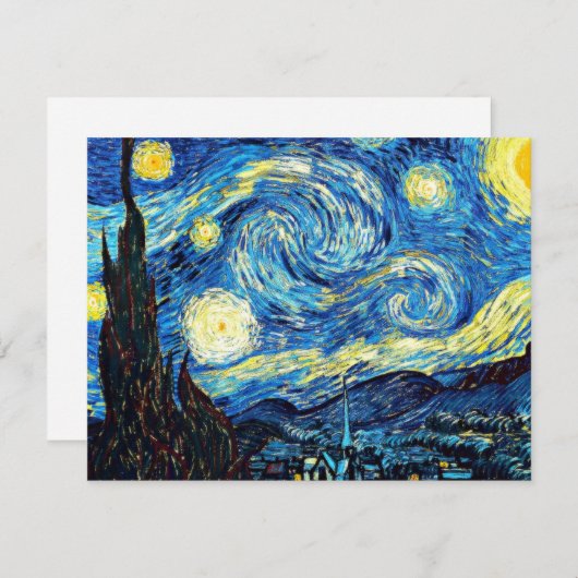 Van Gogh's famous painting, Starry Night (Front/Back)