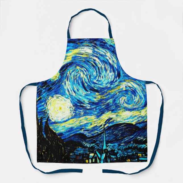 Van Gogh's famous painting, Starry Night Apron (Front)