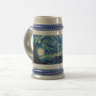 Van Gogh's famous painting, Starry Night Beer Stein
