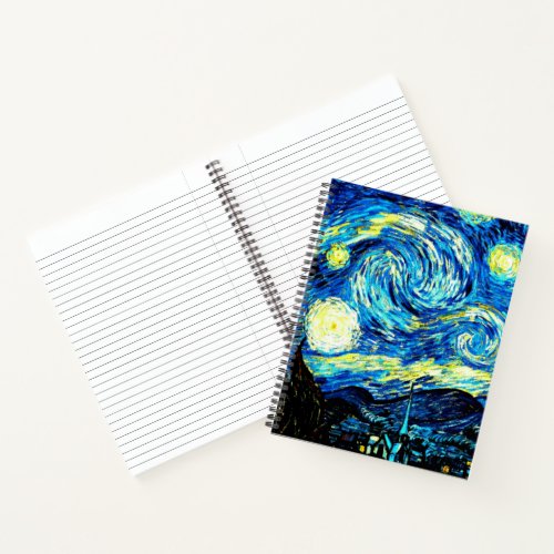 Van Goghs famous painting Starry Night Notebook