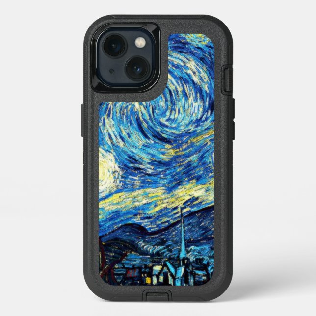 Van Gogh's famous painting, Starry Night Otterbox iPhone Case (Back)