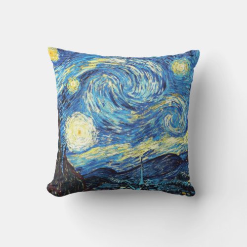Van Gogh's famous painting, Starry Night Outdoor Pillow