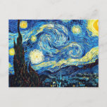 Van Gogh's famous painting, Starry Night Postcard<br><div class="desc">Van Gogh's famous painting,  Starry Night postcard. Best seller!</div>