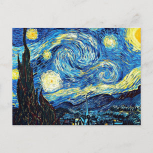 Van Gogh's famous painting, Starry Night Postcard
