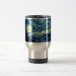 Van Gogh's famous painting, Starry Night Travel Mug