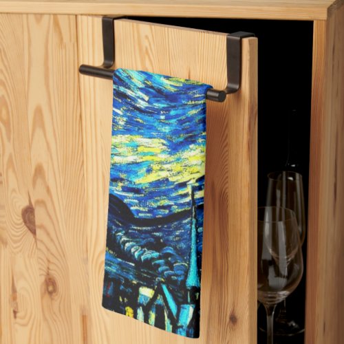 Van Goghs famous Starry Night Kitchen Towel