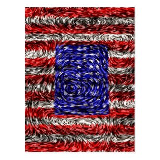 Van Gogh's Flag of the United States Postcard