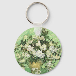 Van Gogh's Flowers in Vase Keychain