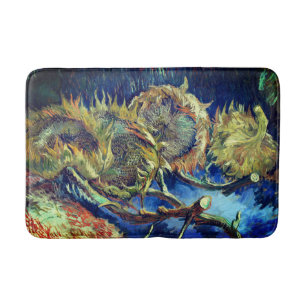 Van Gogh's Four Withered Sunflowers Bath Mat