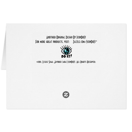 Van Gogh's Garden (Blank card) (Back Horizontal)