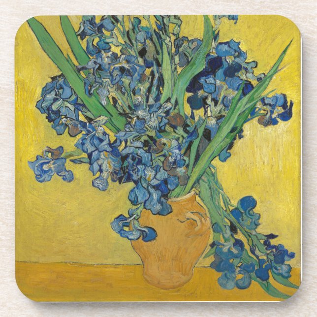 Van Gogh's Iris Drink Coaster (Front)