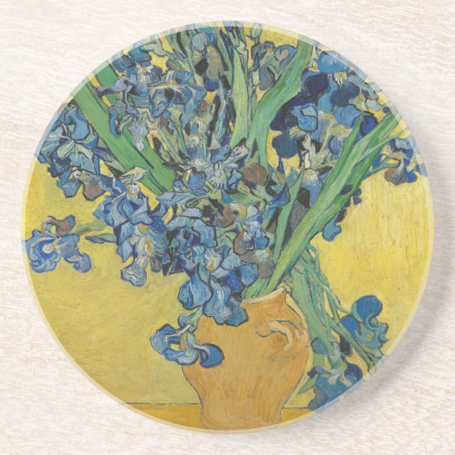 Van Gogh's Iris Drink Coaster (Front)