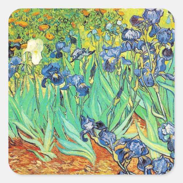 Van Gogh's Irises Stickers (Front)