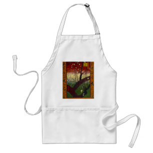 Van Gogh's Japonaiserie after Hiroshige Adult Apron