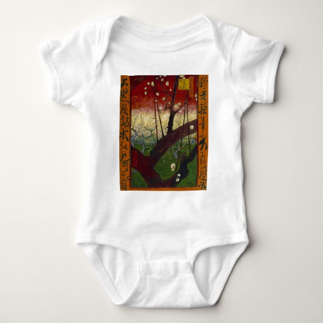 Van Gogh's Japonaiserie after Hiroshige Baby Bodysuit (Front)