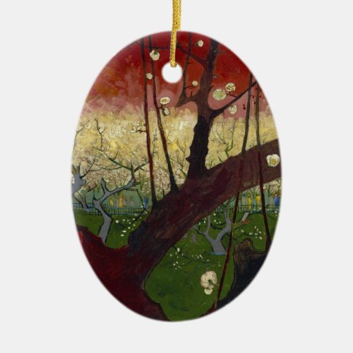 Van Goghs Japonaiserie after Hiroshige Ceramic Ornament