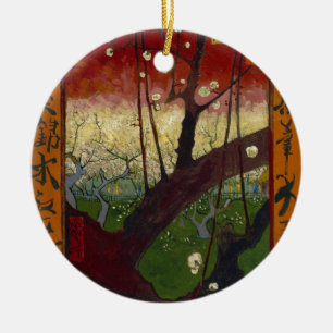 Van Gogh's Japonaiserie after Hiroshige Ceramic Ornament