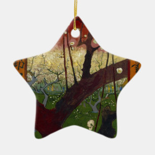 Van Gogh's Japonaiserie after Hiroshige Ceramic Ornament