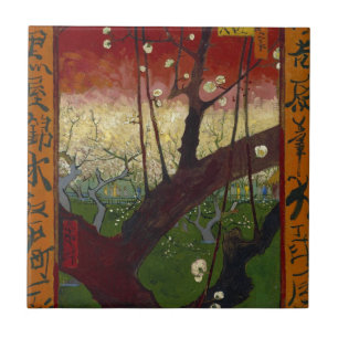 Van Gogh's Japonaiserie after Hiroshige Ceramic Tile