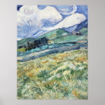 Van Gogh&#39;s Landscape From Saint-r&#233;my (1889) Poster at Zazzle