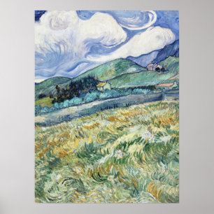 Van Gogh's Landscape from Saint-Rémy (1889) Poster