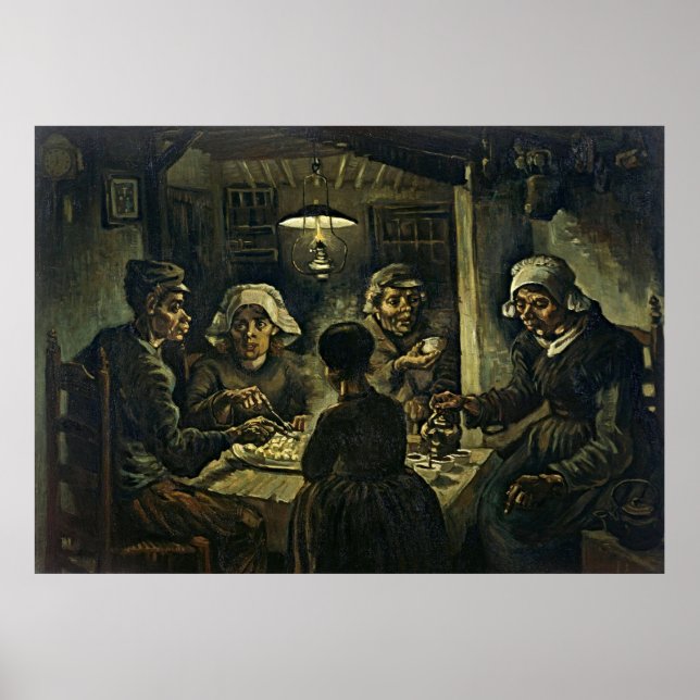 Van Gogh's Masterpiece: The Potato Eaters Poster (Front)