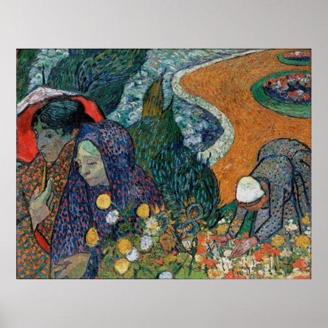 Van Gogh's Memory of the Garden at Etten (1888) Poster (Front)