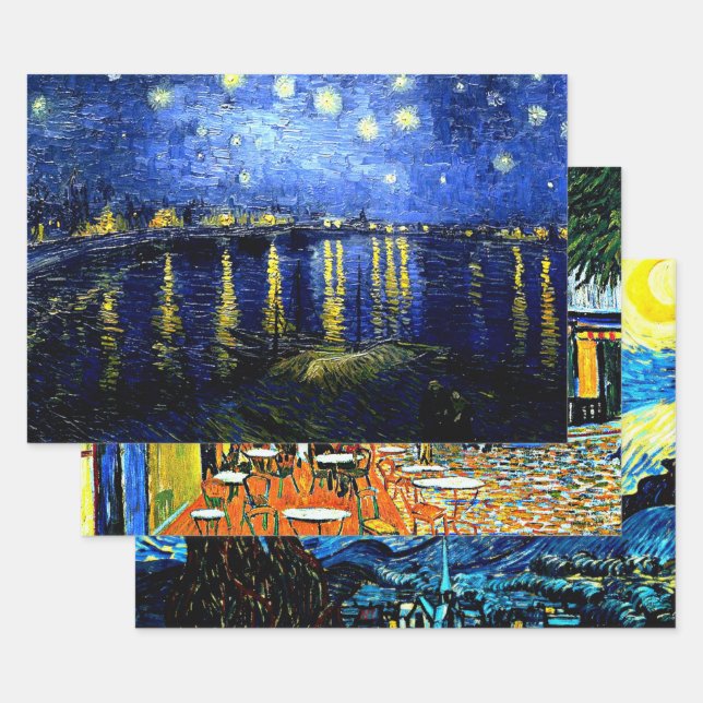 Van Gogh's Most popular paintings Wrapping Paper S (Set)