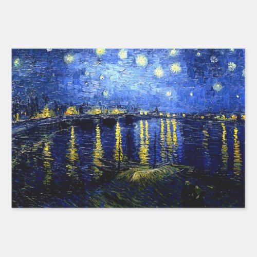 Van Goghs Most popular paintings Wrapping Paper Sheets