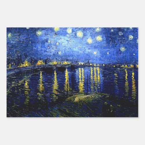 Van Goghs Most Popular Paintings Wrapping Paper Sheets
