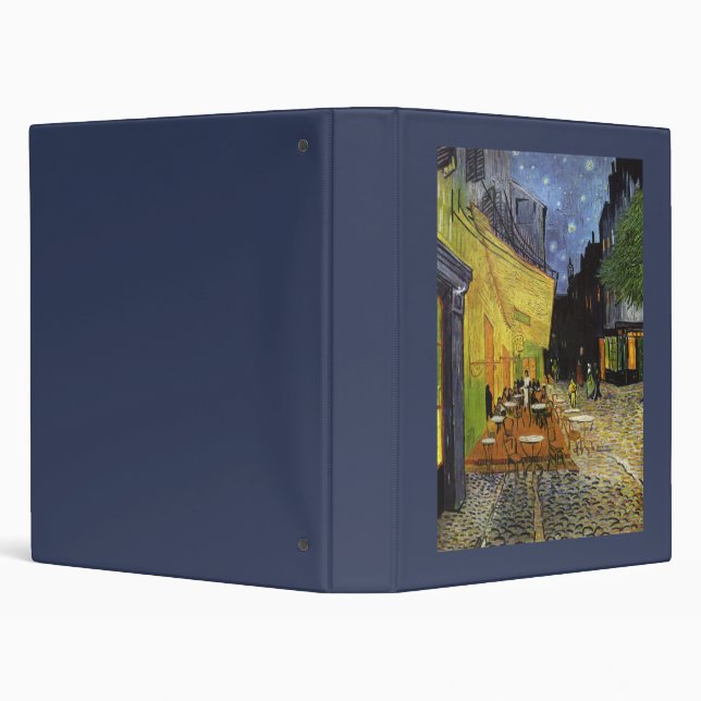 Van Gogh's Night Cafe 3 Ring Binder (Background)