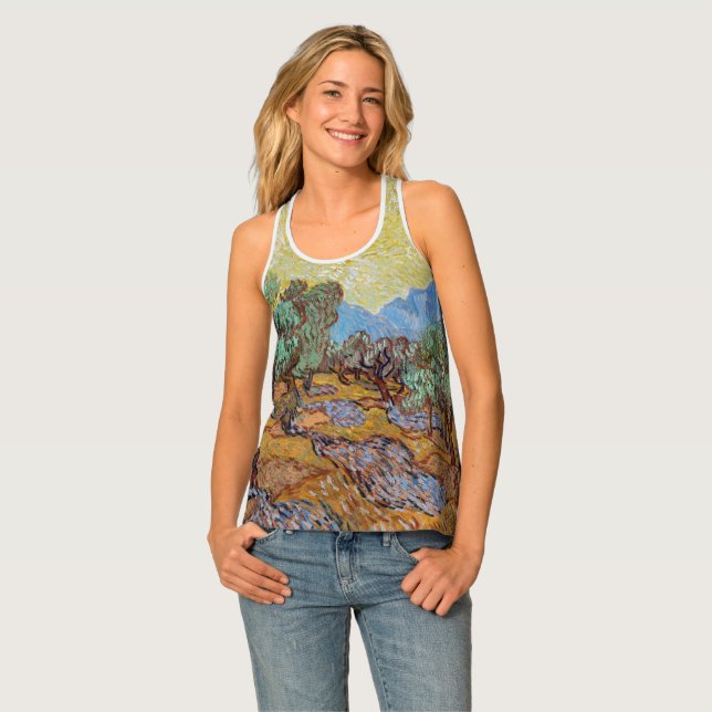 Van Gogh's Olive Trees  Tank Top (Front Full)
