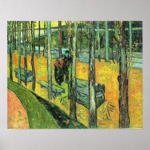 Van Gogh's painting, Alychamps, Autumn Poster